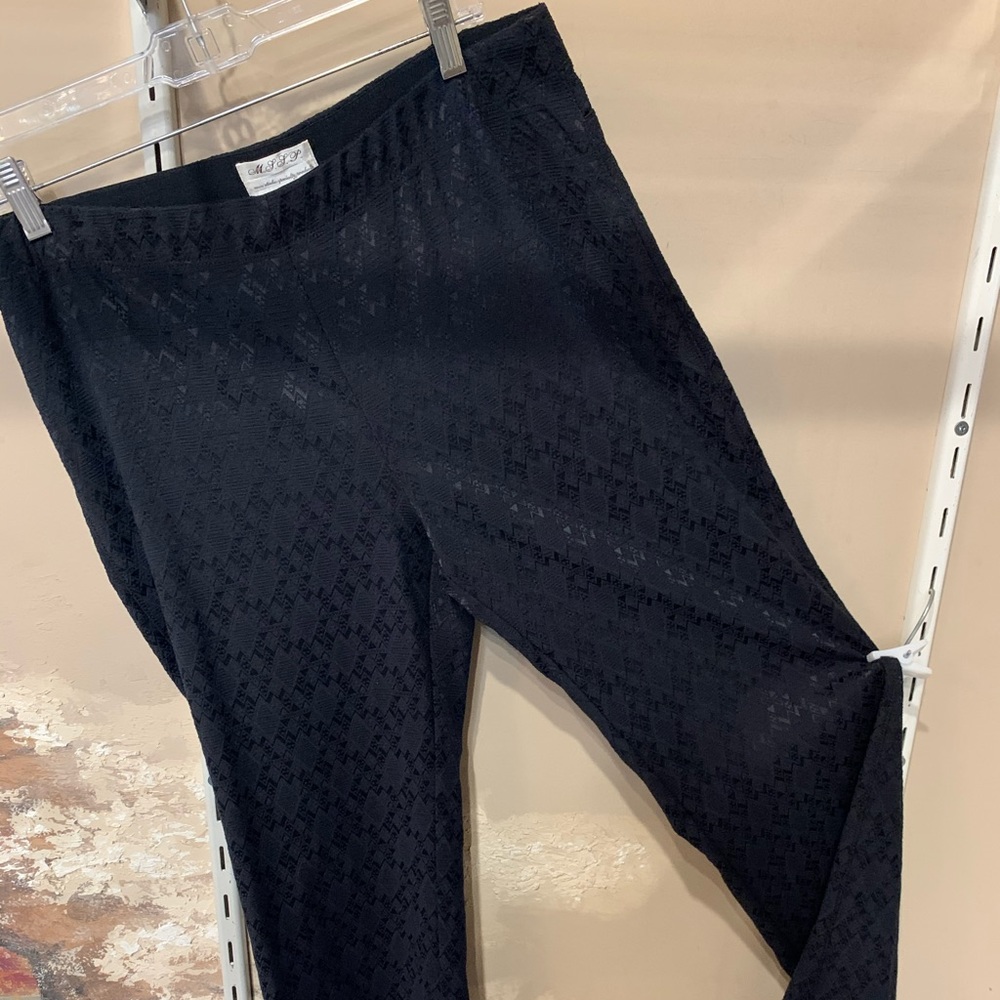 🍒Black Patterned Stretch Pant🍒